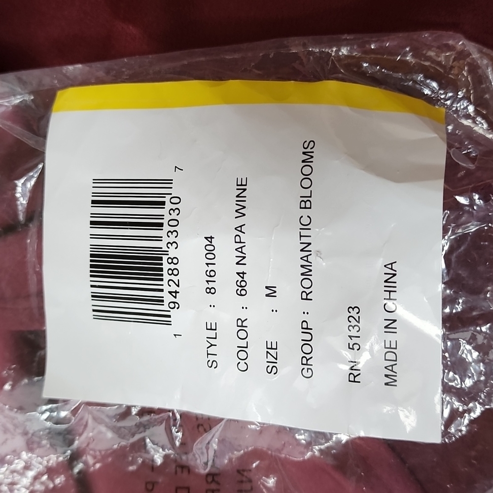 NWT 1.STATE twist front satin blouse in Napa wine size medium - Picture 14 of 14